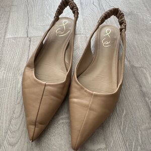 Elegant Tan Women's Slingback Flats